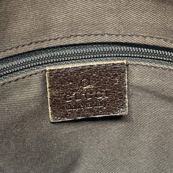 Auth Gucci Gg Beige Dark Brown Jacquard #156283G20B - Picture 7 of 11